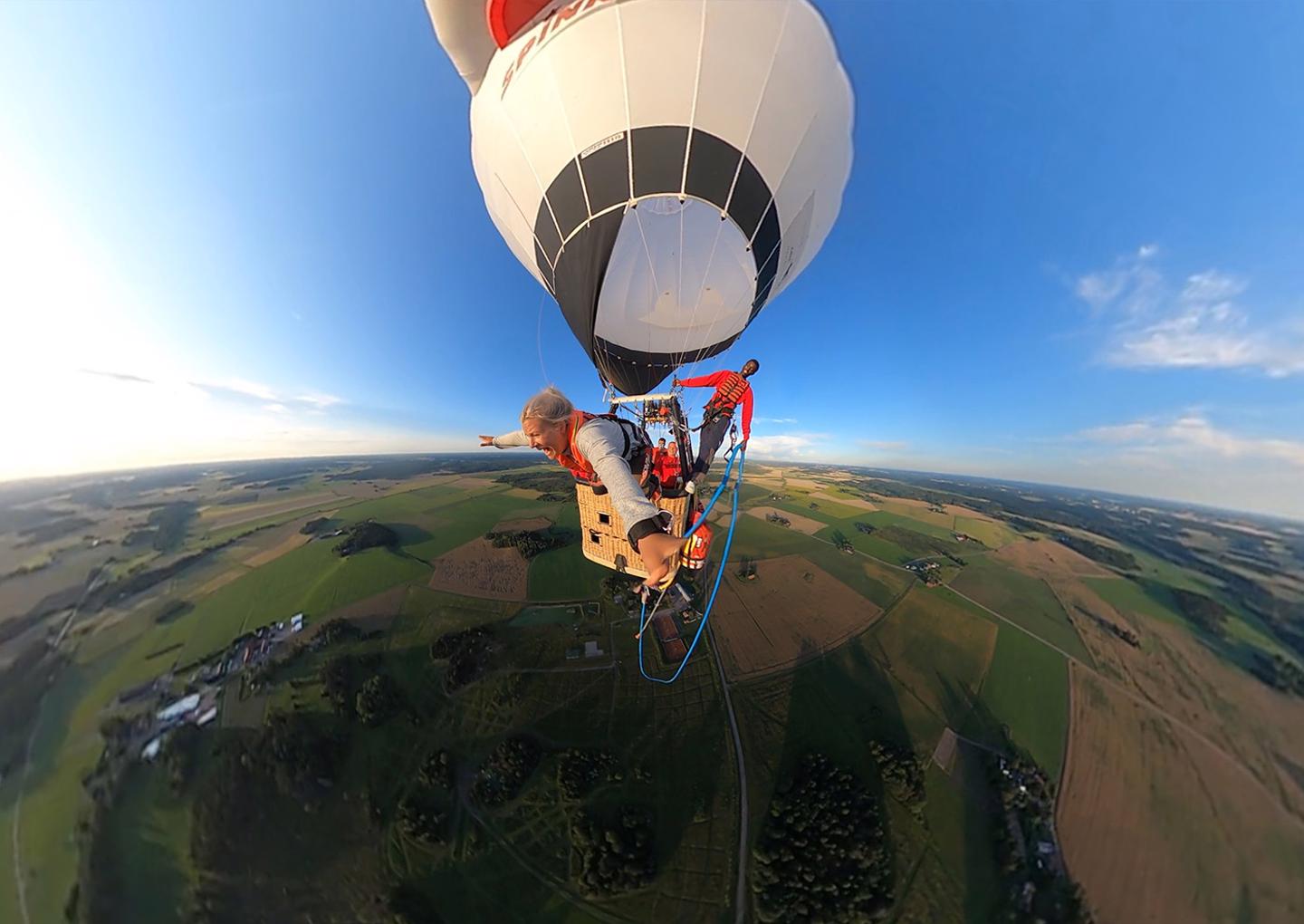 Bungy Jump från Luftballong för två