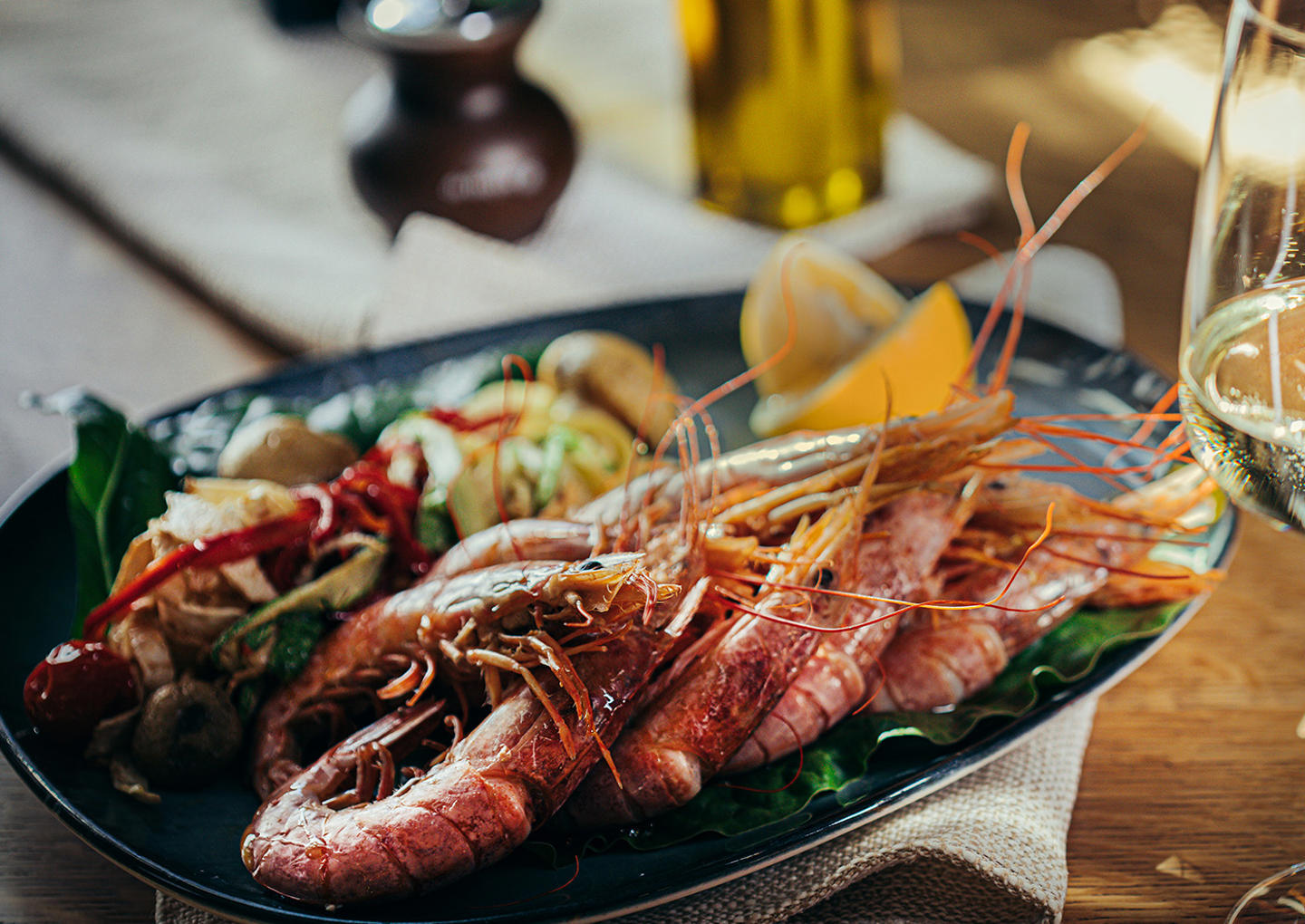 Skaldjursprovning för två