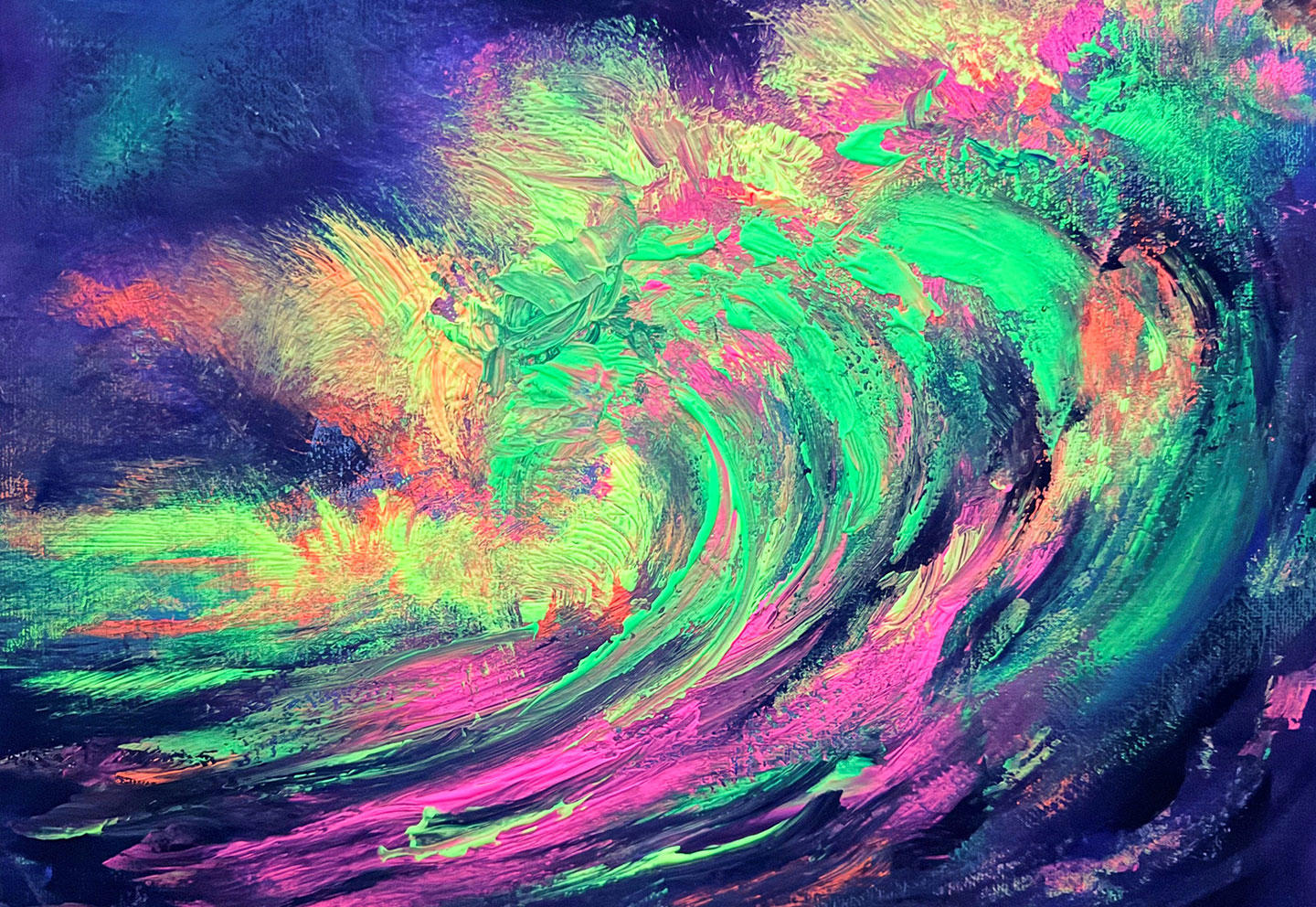 Neon Brush Sip & Paint