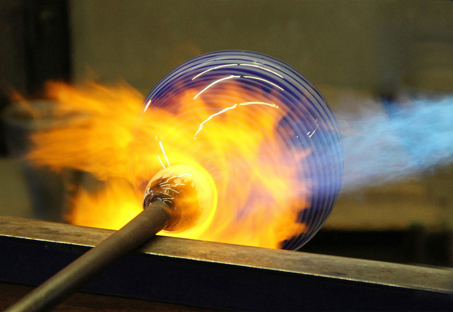 Prova på glasblåsning för två