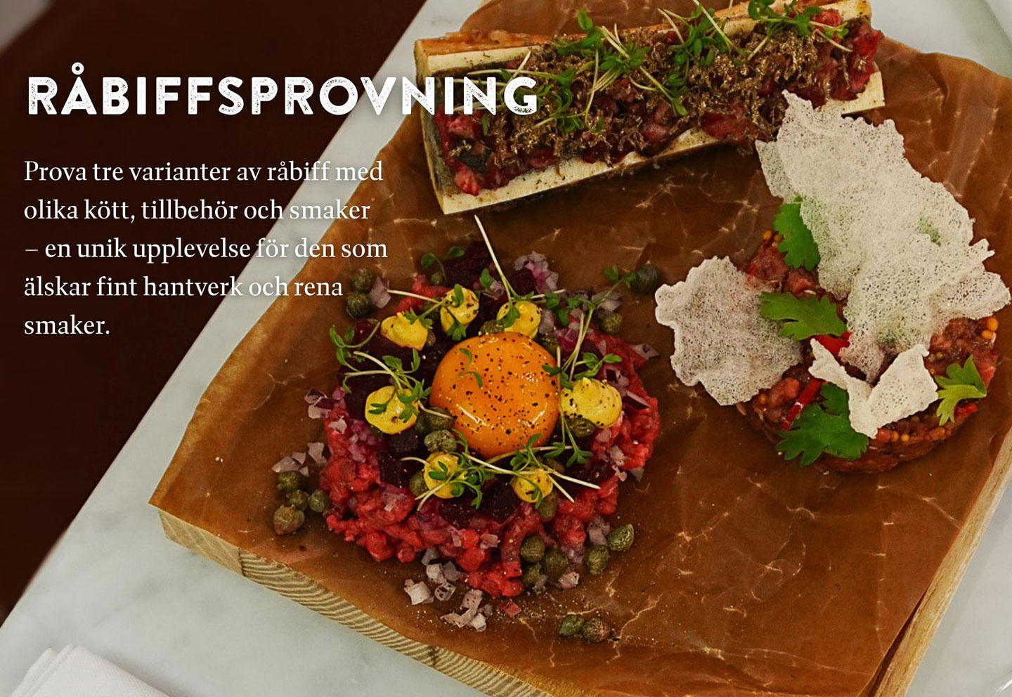 Råbiffprovning på ERTH